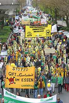 Demo gegen Genfood