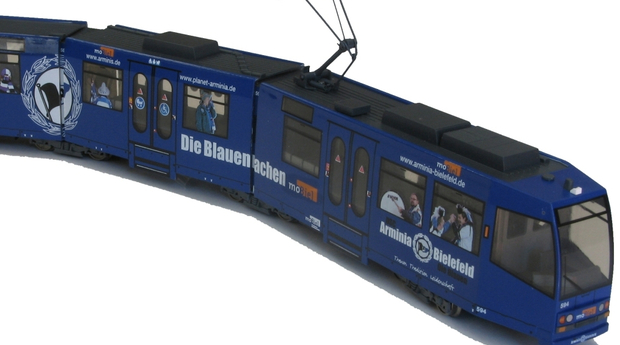 Das Bild zeigt das Arminia StadtBahn-Modell.